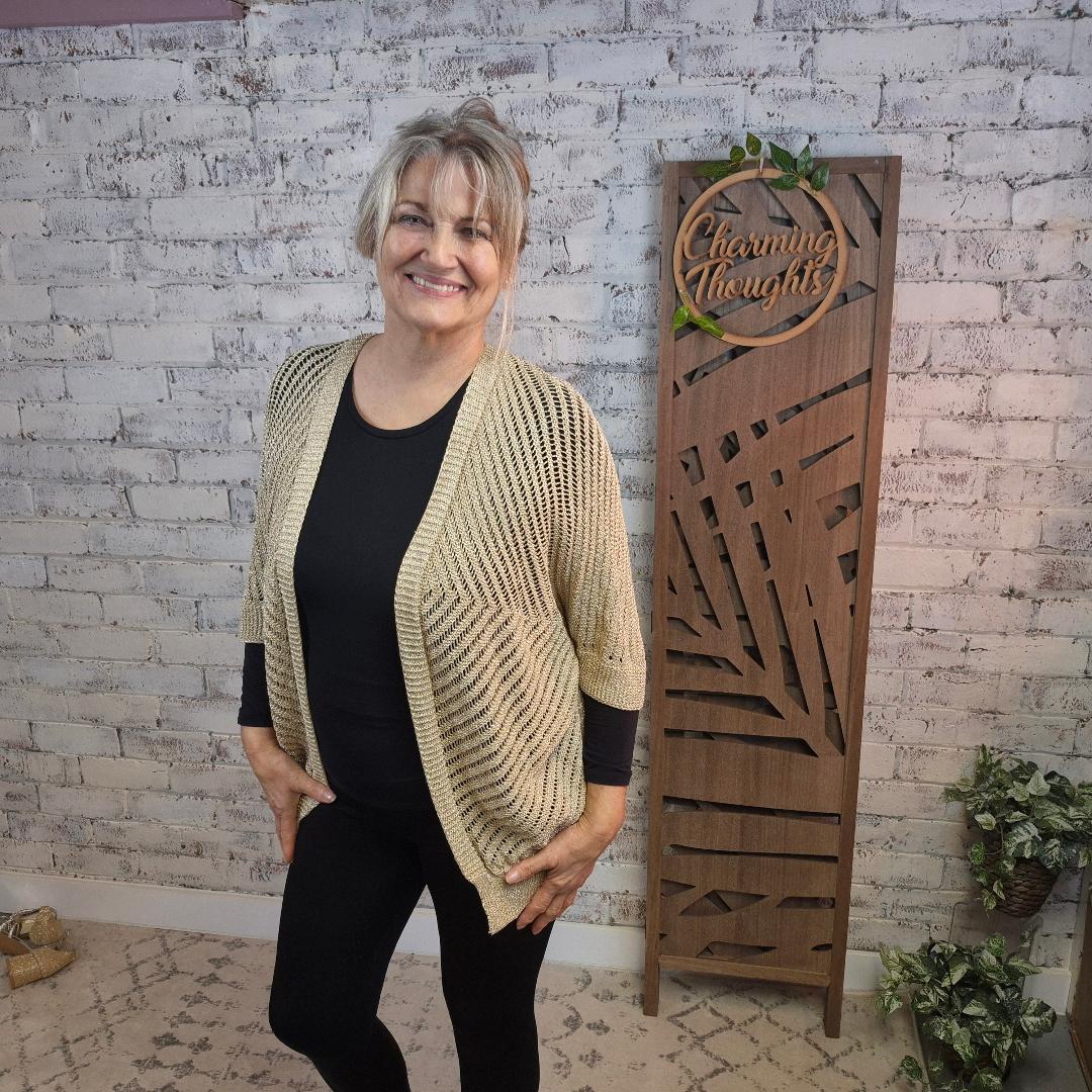Carol Shimmer Cardigan