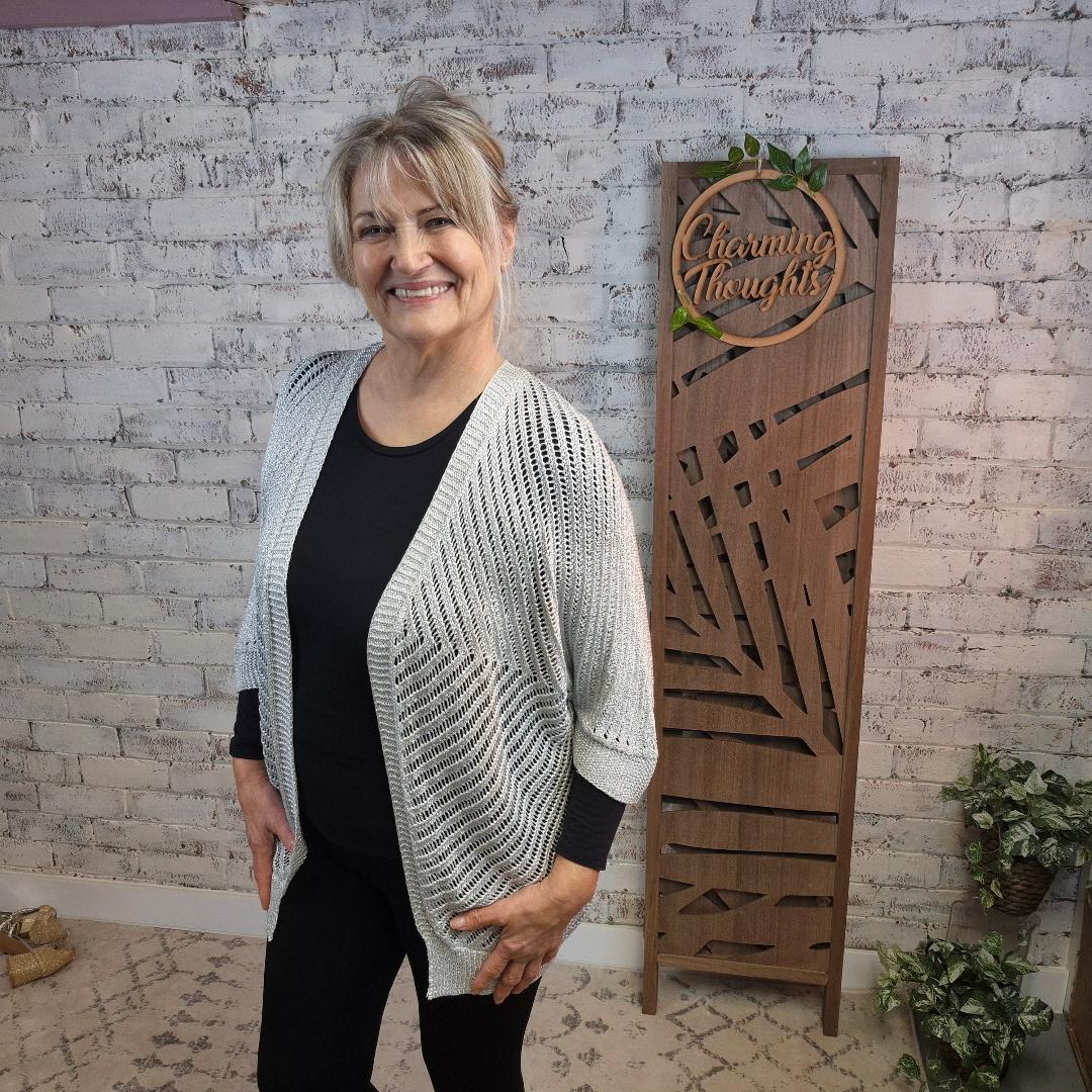 Carol Shimmer Cardigan