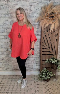Ember Crinkle Top