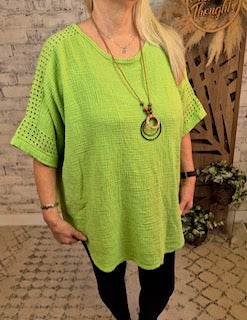 Ember Crinkle Top