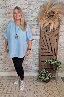 Ember Crinkle Top