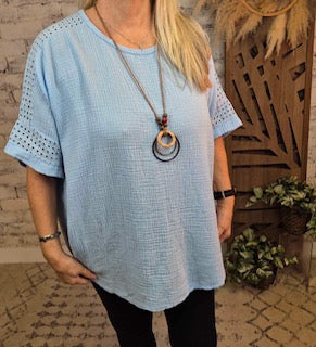 Ember Crinkle Top