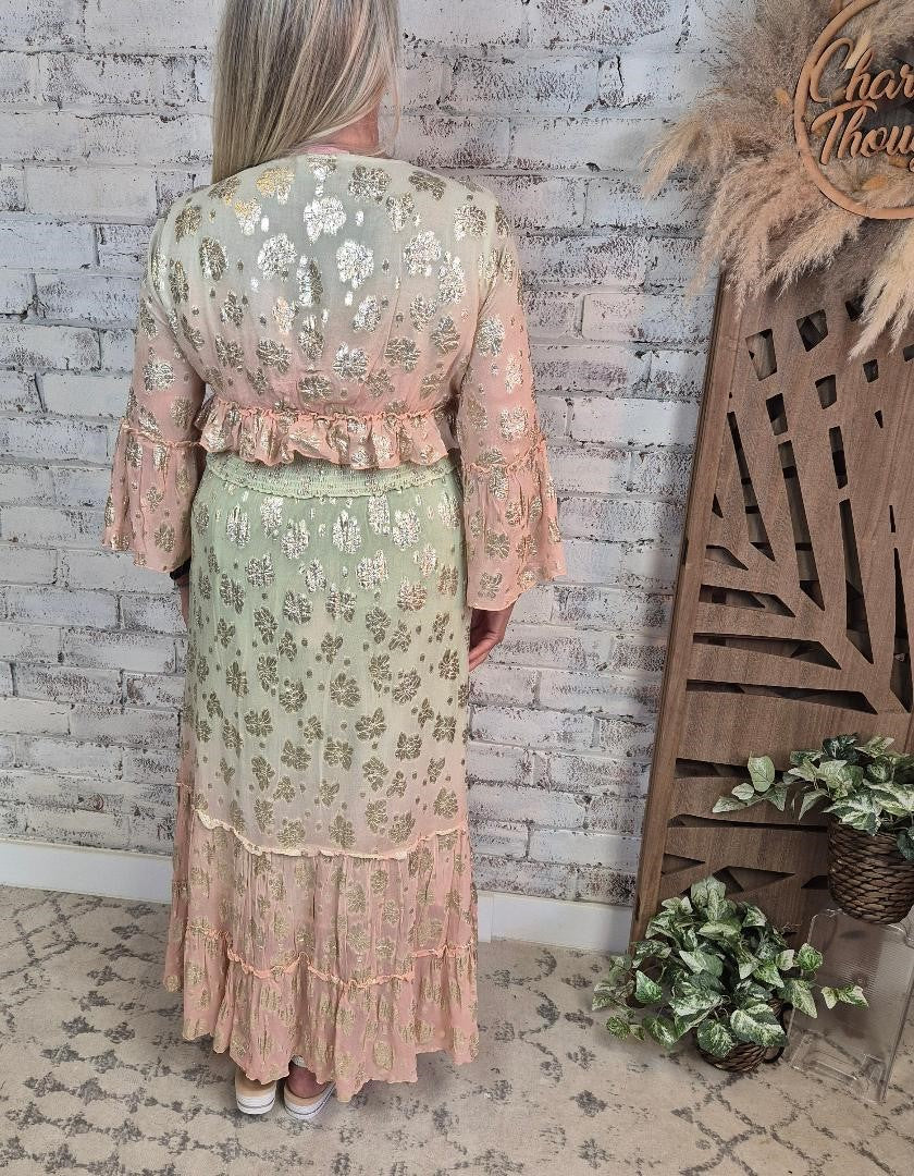 Lux 'Charming Range' 2 Piece Skirt and Top Set