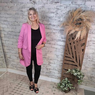 Marsha Ruched Sleeve Blazer