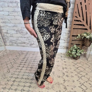 Nora Animal Print Flower Pants SALE