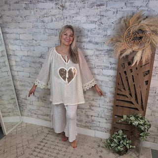 Abigail Heart/Star Top