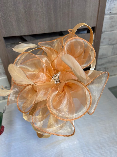 Gold/Pearl Fascinator