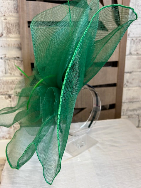 Green/Black Feather Fascinator