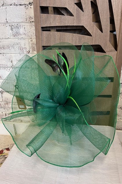 Green/Black Feather Fascinator