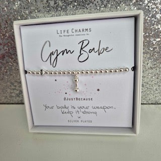 Life Charms #justbecause Gym Babe Bracelet