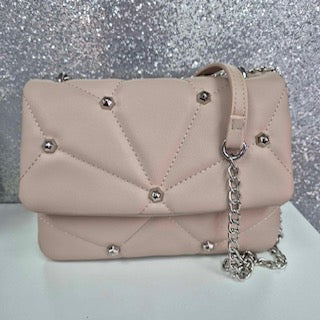 Silver Studded Shoulder Strap Bag