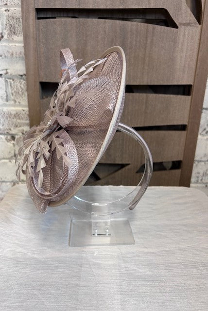 Taupe/Diamante Fascinator