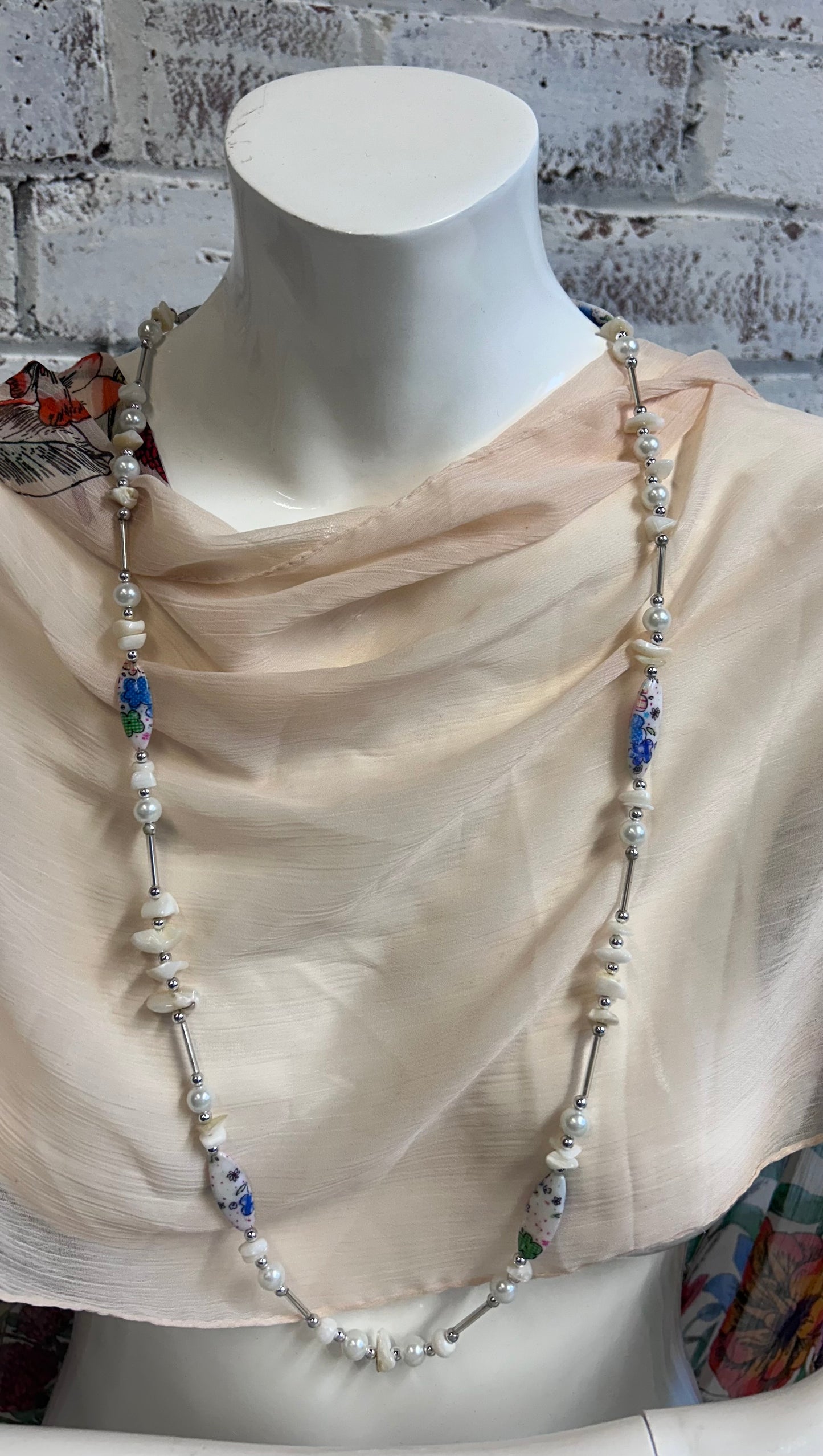 Pearl and Stone Necklace